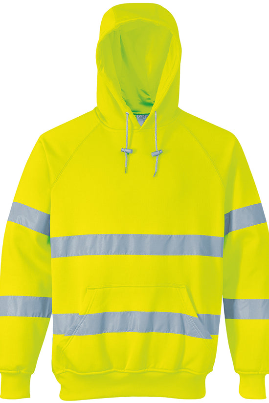 Portwest HiVis Hooded Sweatshirt for Male Safetywear