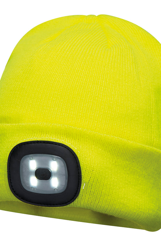 Portwest Beanie LED Headlight USB Rechargeable Hat B029