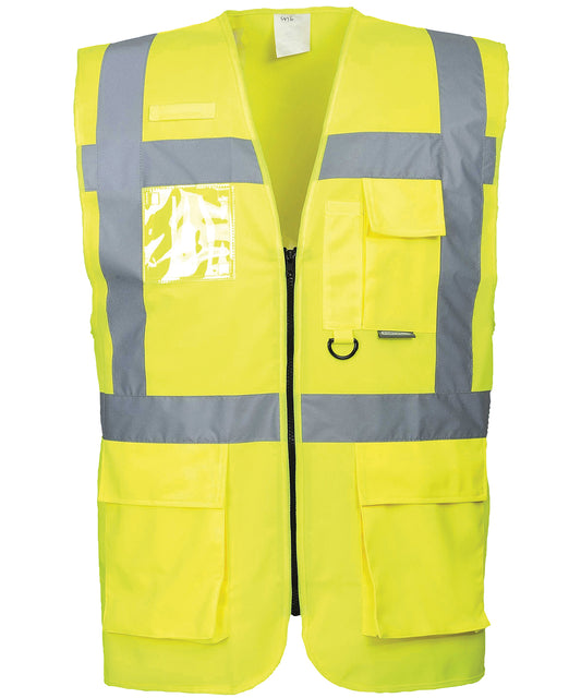 Portwest Hivis Executive Vest S476 Yellow Safety Workwear