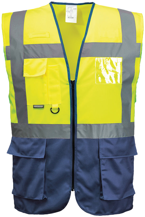 Portwest Hivis Executive Vest S476 Yellow Safety Workwear