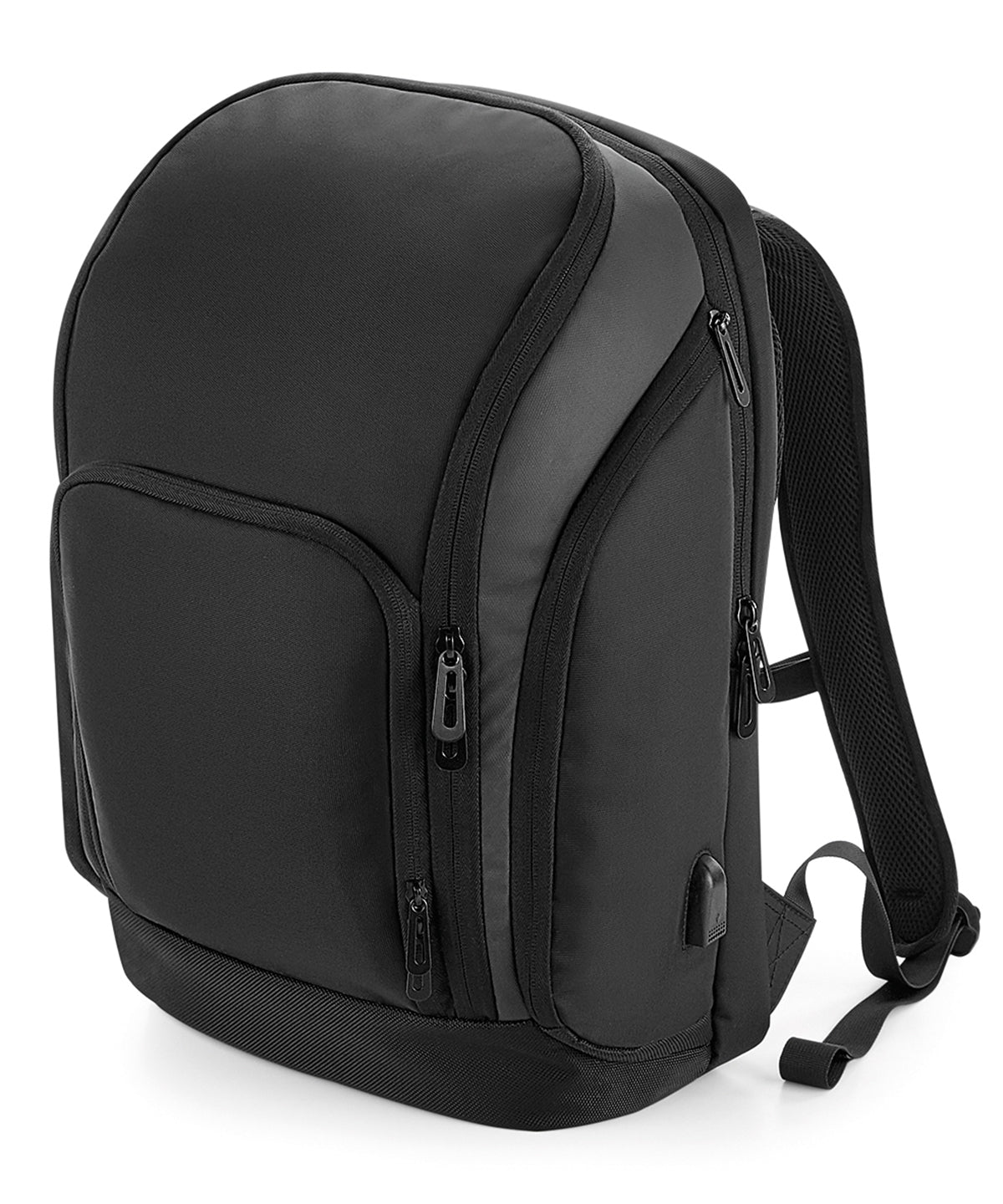 Black Protech Charge Backpack with USB Charging Port