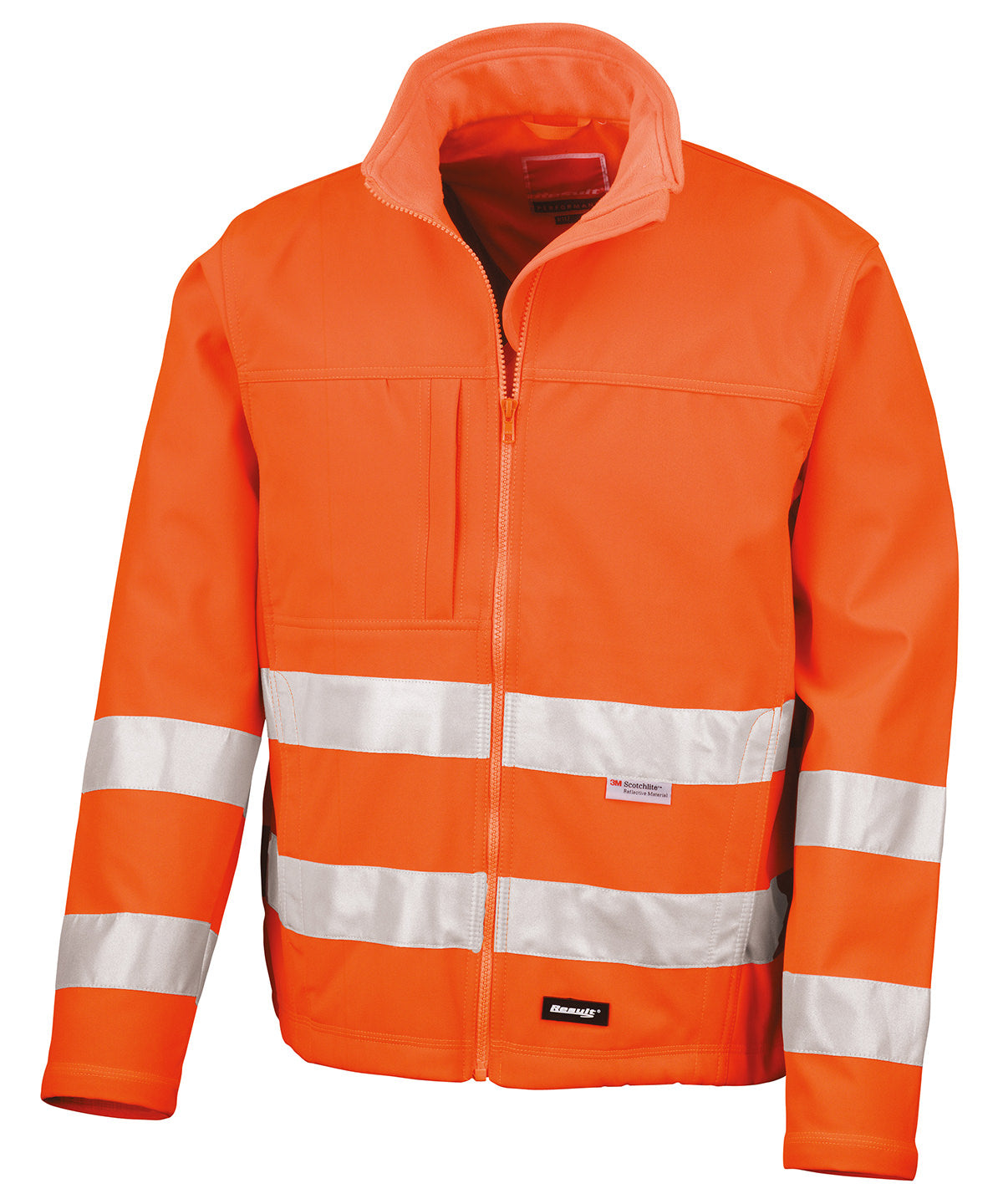 High Visibility Softshell Safety Jacket Adult Plus Size