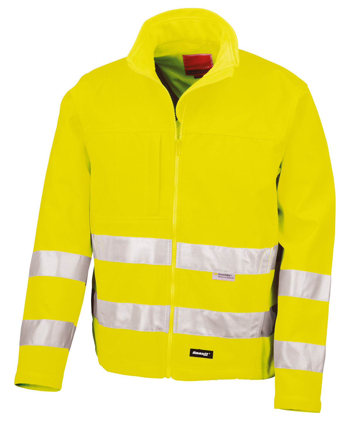 High Visibility Softshell Safety Jacket Adult Plus Size