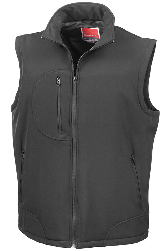 Mens Softshell Bodywarmer High Stretch Waterproof Breathable