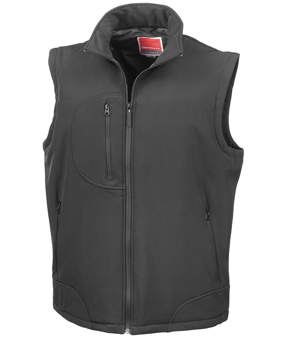 Mens Softshell Bodywarmer High Stretch Waterproof Breathable