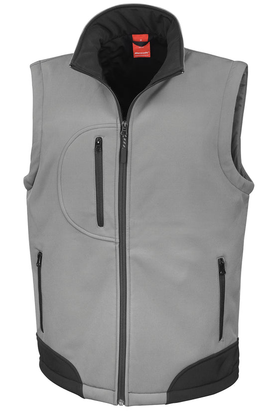 Mens Softshell Bodywarmer High Stretch Waterproof Breathable
