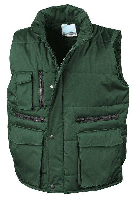 Windproof Bodywarmer with 9 Pockets for Workwear