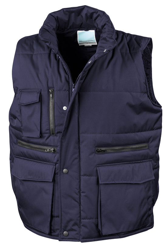 Windproof Bodywarmer with 9 Pockets for Workwear