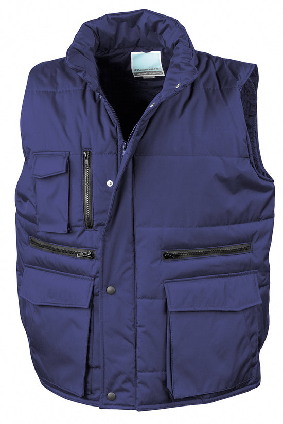 Windproof Bodywarmer with 9 Pockets for Workwear