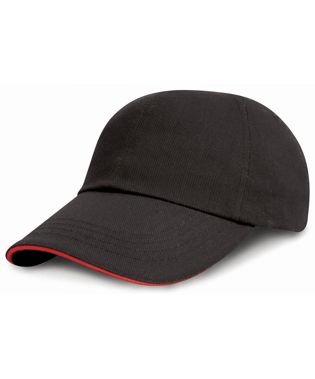 Junior Low Profile Heavy Brushed Cotton Cap with Sandwich Peak