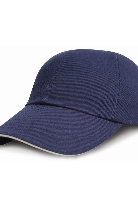 Junior Low Profile Heavy Brushed Cotton Cap with Sandwich Peak