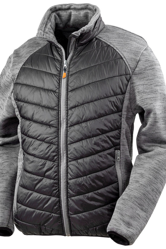 BlackGrey Marl Elevator Jacket Versatile AllSeason Outerwear