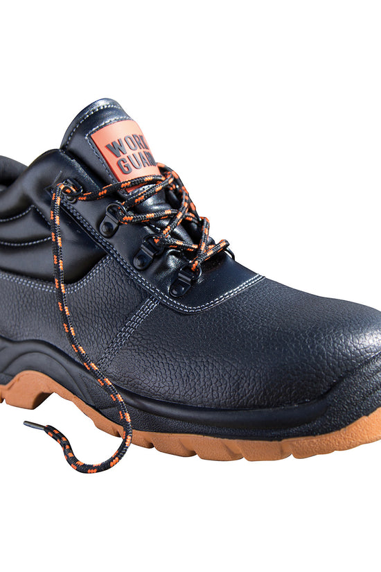 Black Defence Safety Boot with Steel ToeCap and SlipResistant Sole