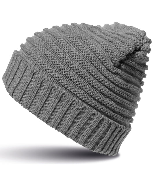 Warm Winter Braided Hat with Polartherm Fleece Lining