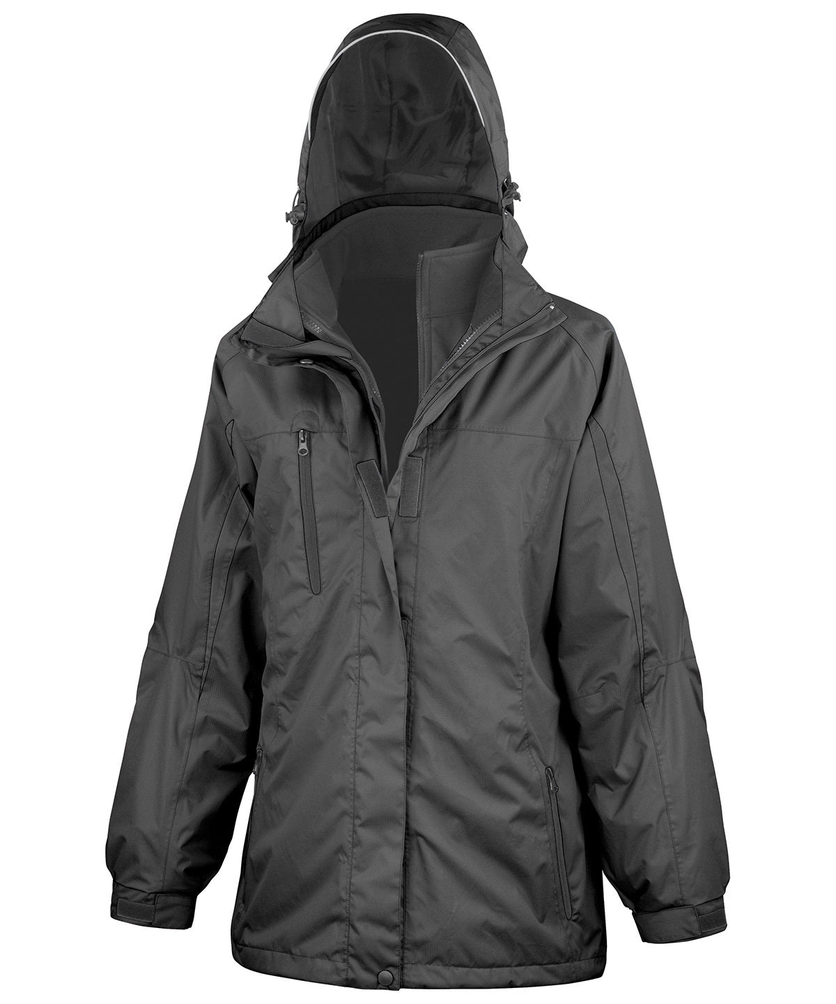 BlackBlack Womens 3in1 Journey Jacket with Softshell Inner
