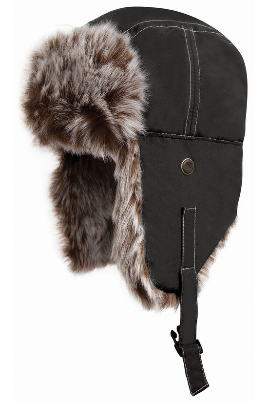 Winter Essentials Sherpa Hat with Faux Fur Lining