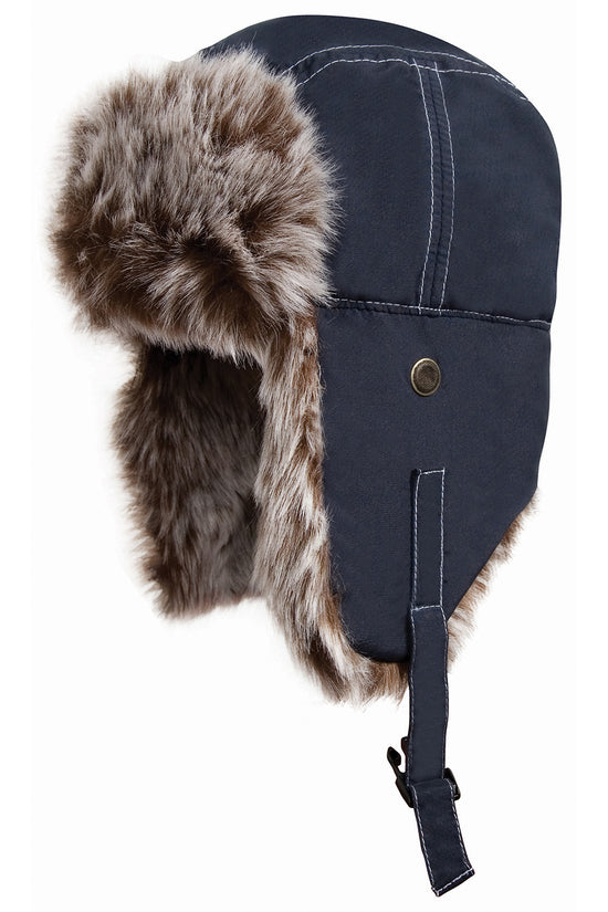 Winter Essentials Sherpa Hat with Faux Fur Lining