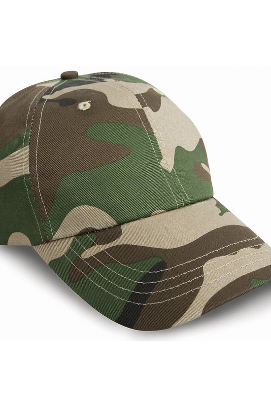 Heavy Cotton Drill Prostyle Cap Low Profile Camo Headwear