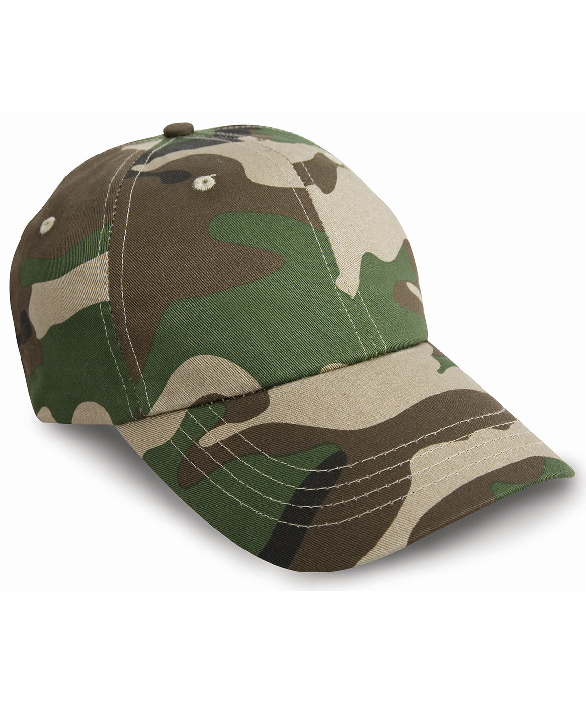 Heavy Cotton Drill Prostyle Cap Low Profile Camo Headwear