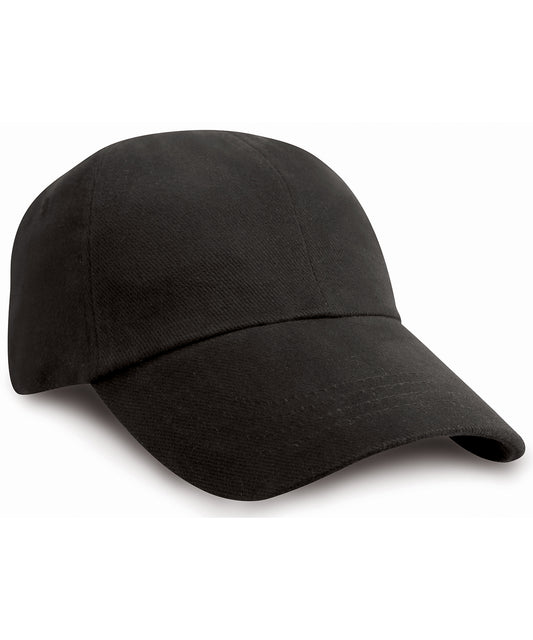Low Profile Heavy Brushed Cotton Cap with Antique Brass Buckle