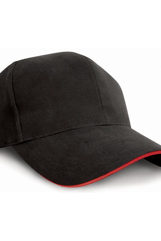 Heavy Cotton Cap with Sandwich Peak Unisex Adult Caps