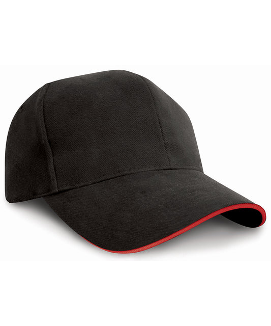 Heavy Cotton Cap with Sandwich Peak Unisex Adult Caps
