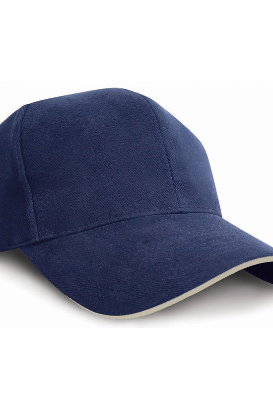 Heavy Cotton Cap with Sandwich Peak Unisex Adult Caps