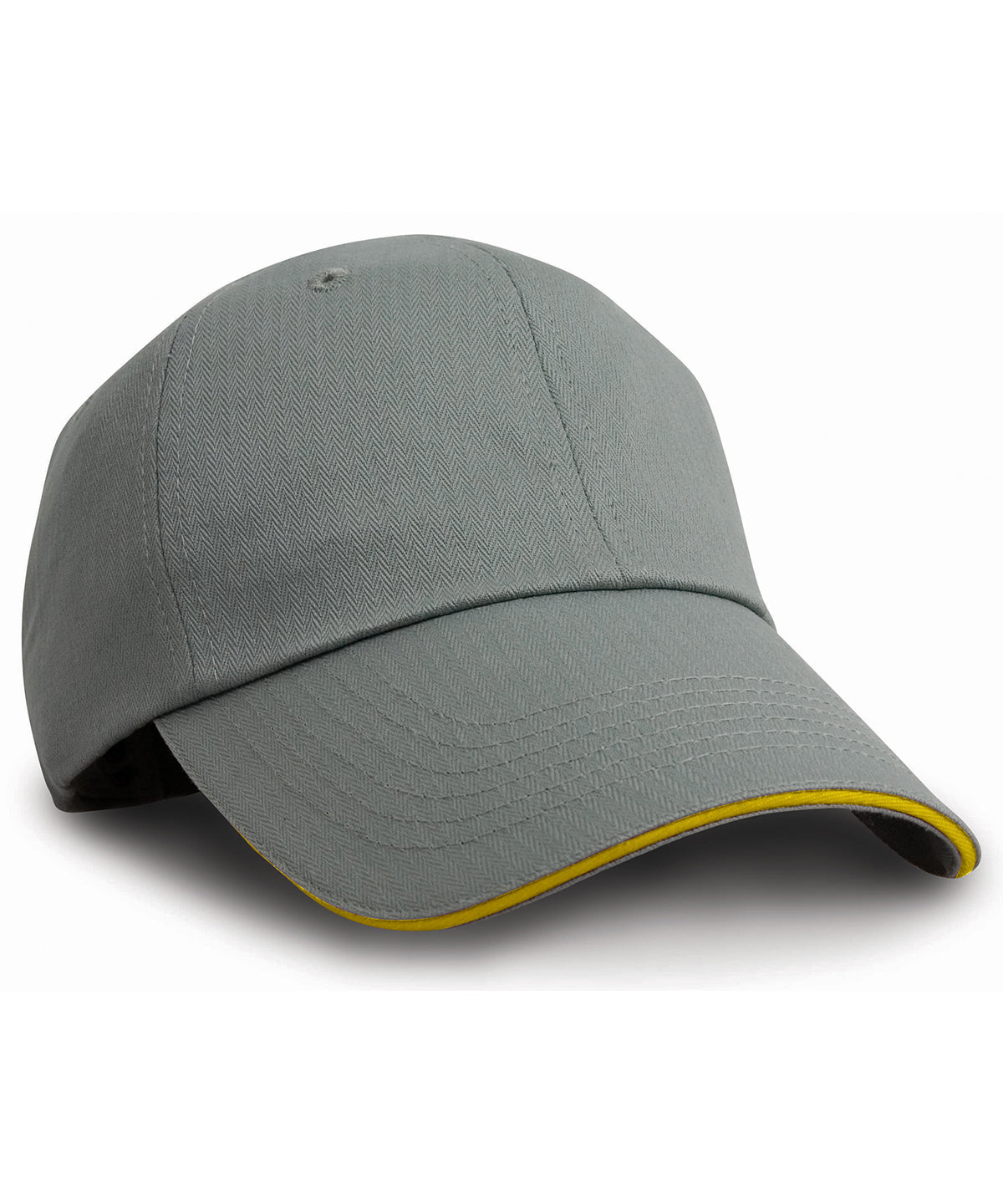 Stylish Herringbone Cap with Sandwich Peak Unisex Adult Headwear
