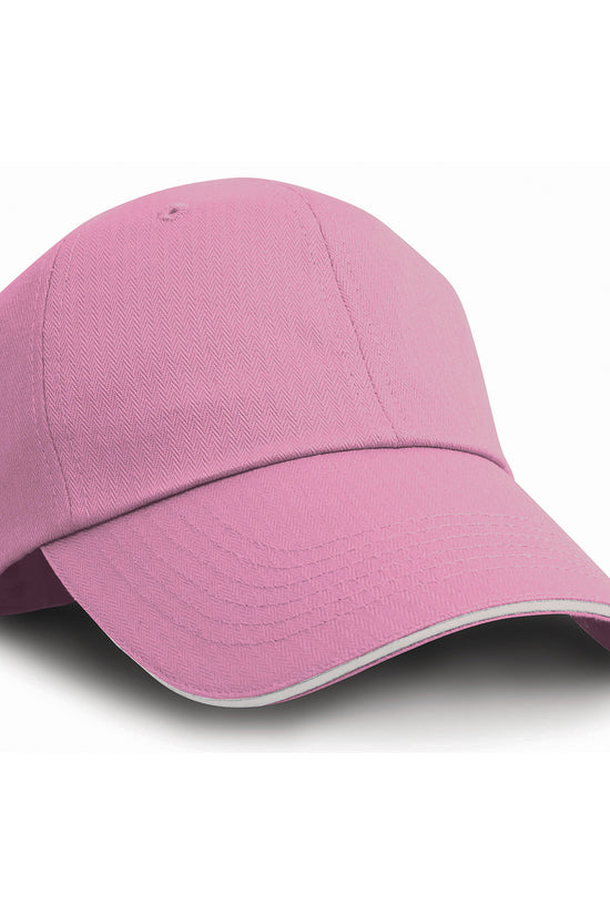 Stylish Herringbone Cap with Sandwich Peak Unisex Adult Headwear