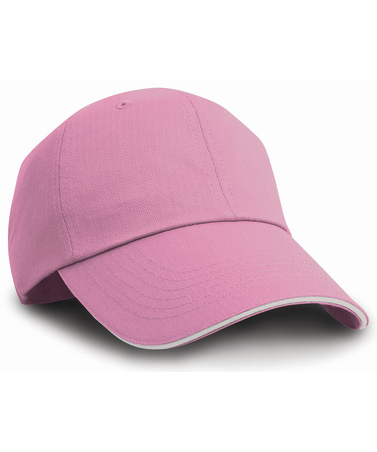 Stylish Herringbone Cap with Sandwich Peak Unisex Adult Headwear