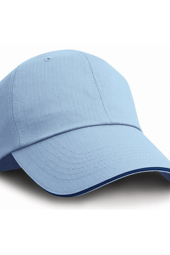 Stylish Herringbone Cap with Sandwich Peak Unisex Adult Headwear
