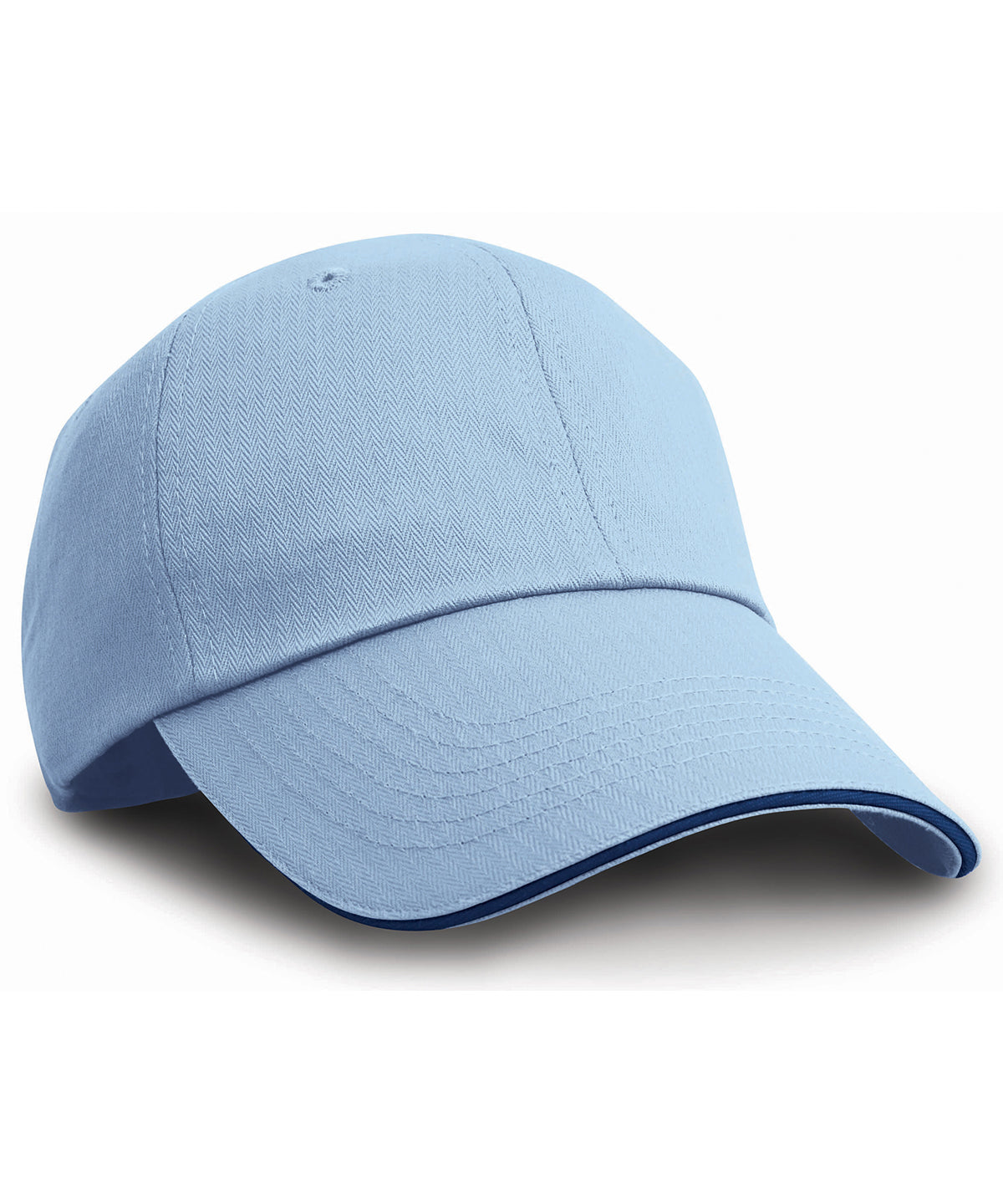 Stylish Herringbone Cap with Sandwich Peak Unisex Adult Headwear