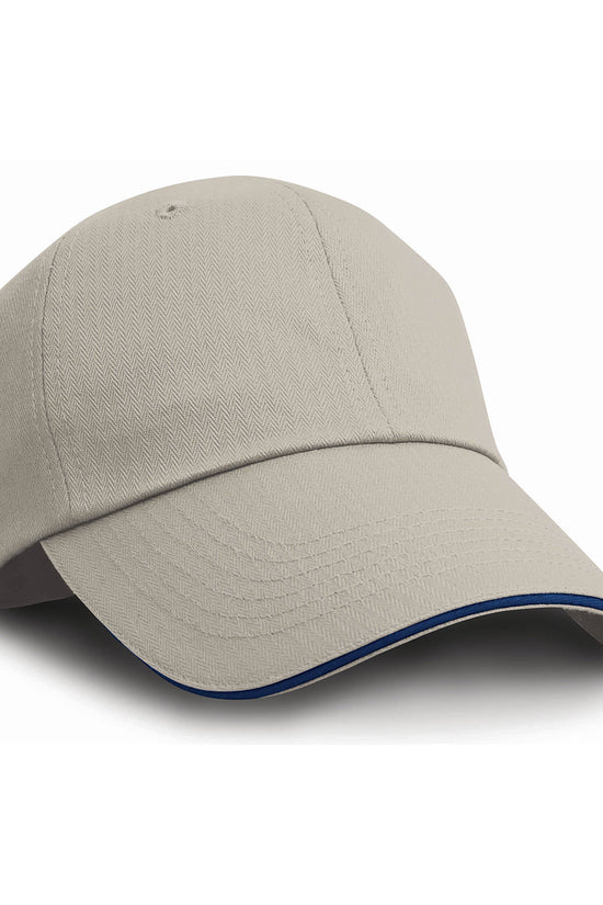 Stylish Herringbone Cap with Sandwich Peak Unisex Adult Headwear