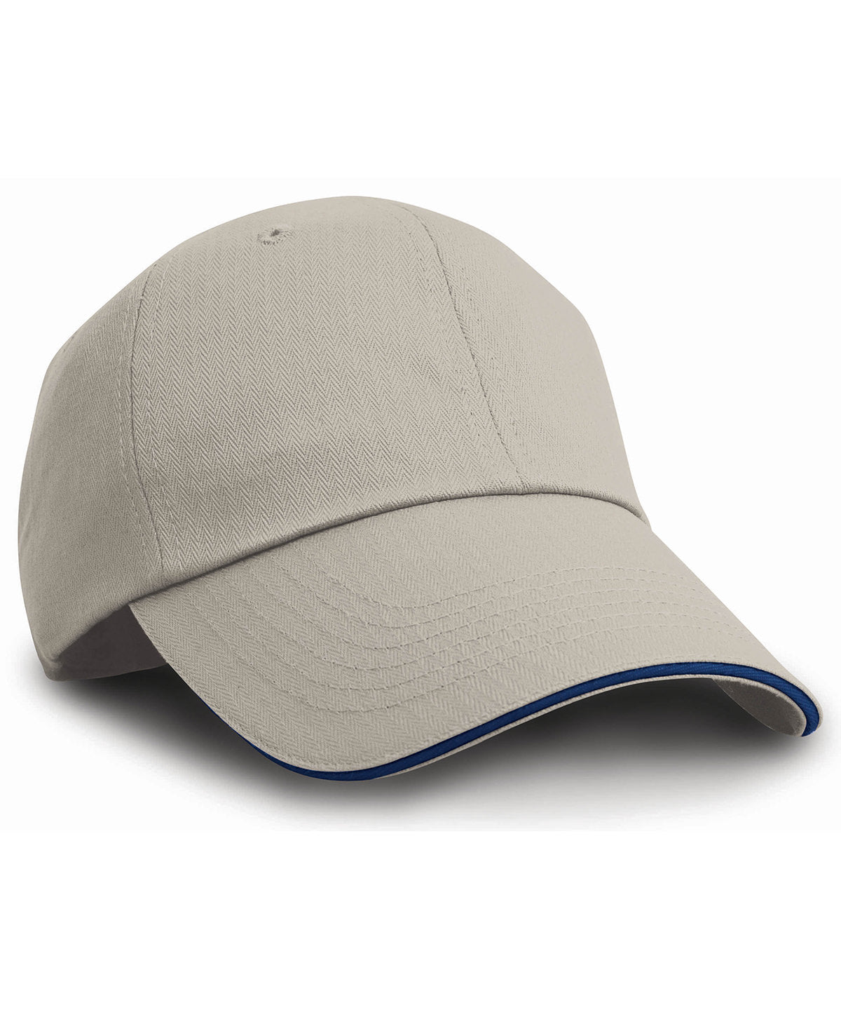 Stylish Herringbone Cap with Sandwich Peak Unisex Adult Headwear