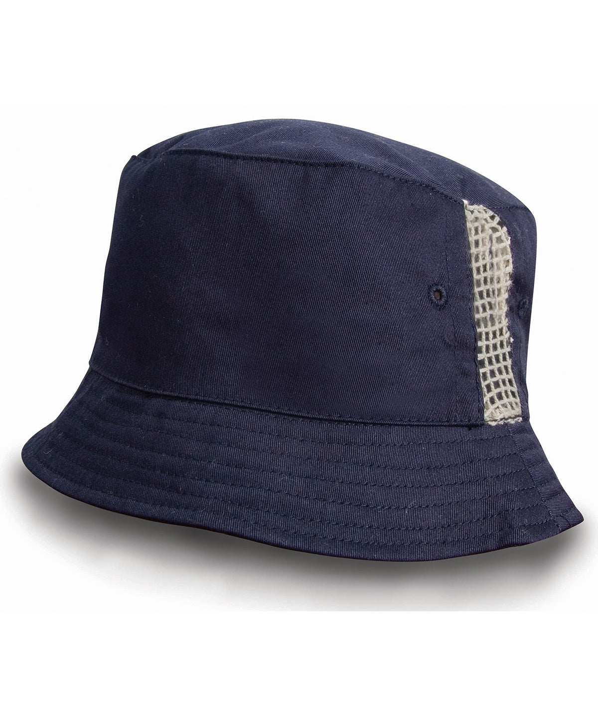 Result Headwear Deluxe Washed Cotton Bucket Hat with Mesh Panels