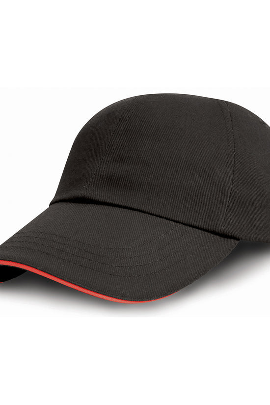 Heavy Brushed Cotton Embroiderers Cap with Contrasting Peak