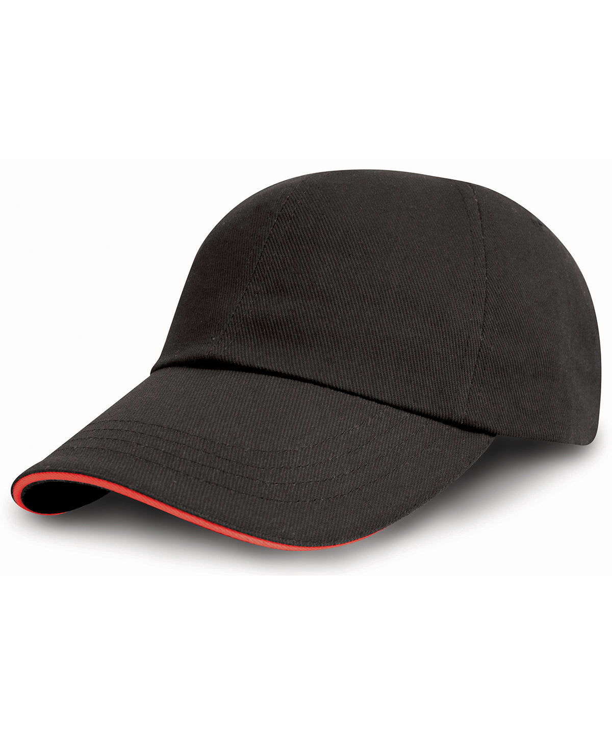 Heavy Brushed Cotton Embroiderers Cap with Contrasting Peak