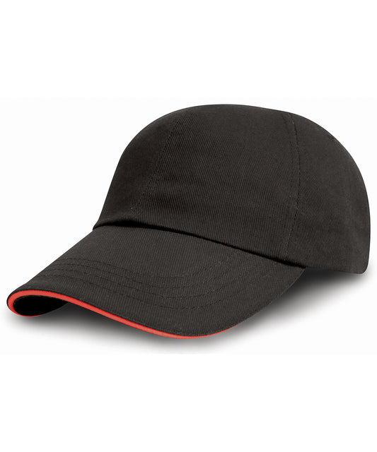 Heavy Brushed Cotton Embroiderers Cap with Contrasting Peak