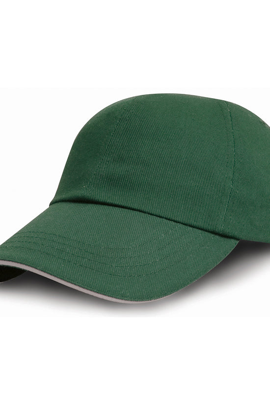 Heavy Brushed Cotton Embroiderers Cap with Contrasting Peak