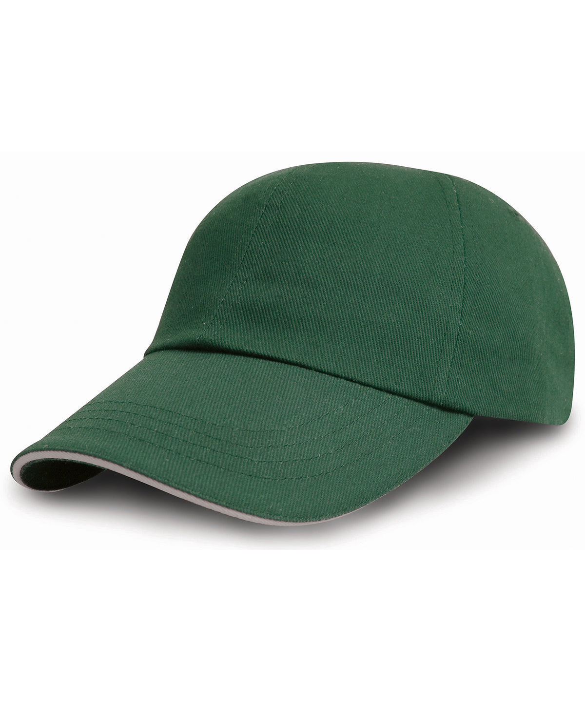 Heavy Brushed Cotton Embroiderers Cap with Contrasting Peak