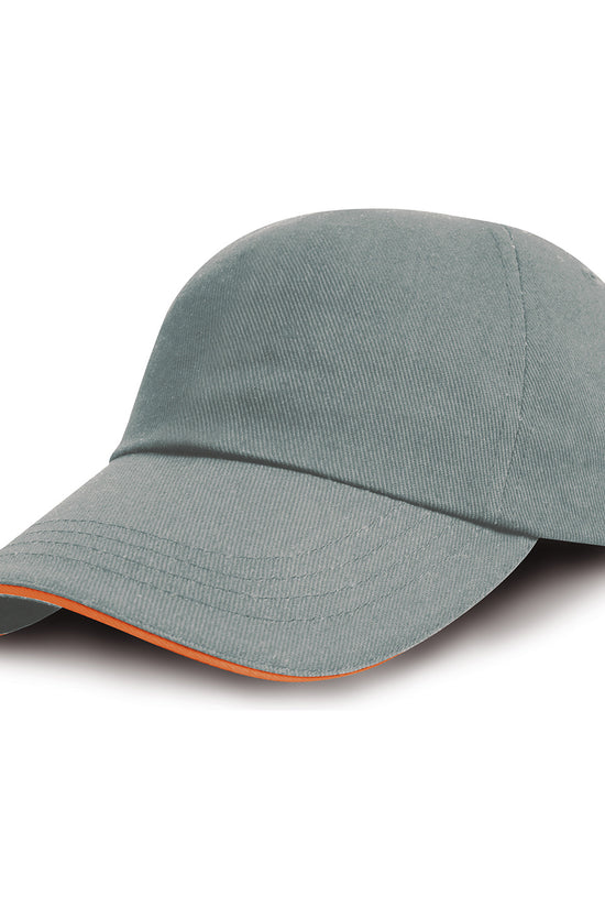 Heavy Brushed Cotton Embroiderers Cap with Contrasting Peak