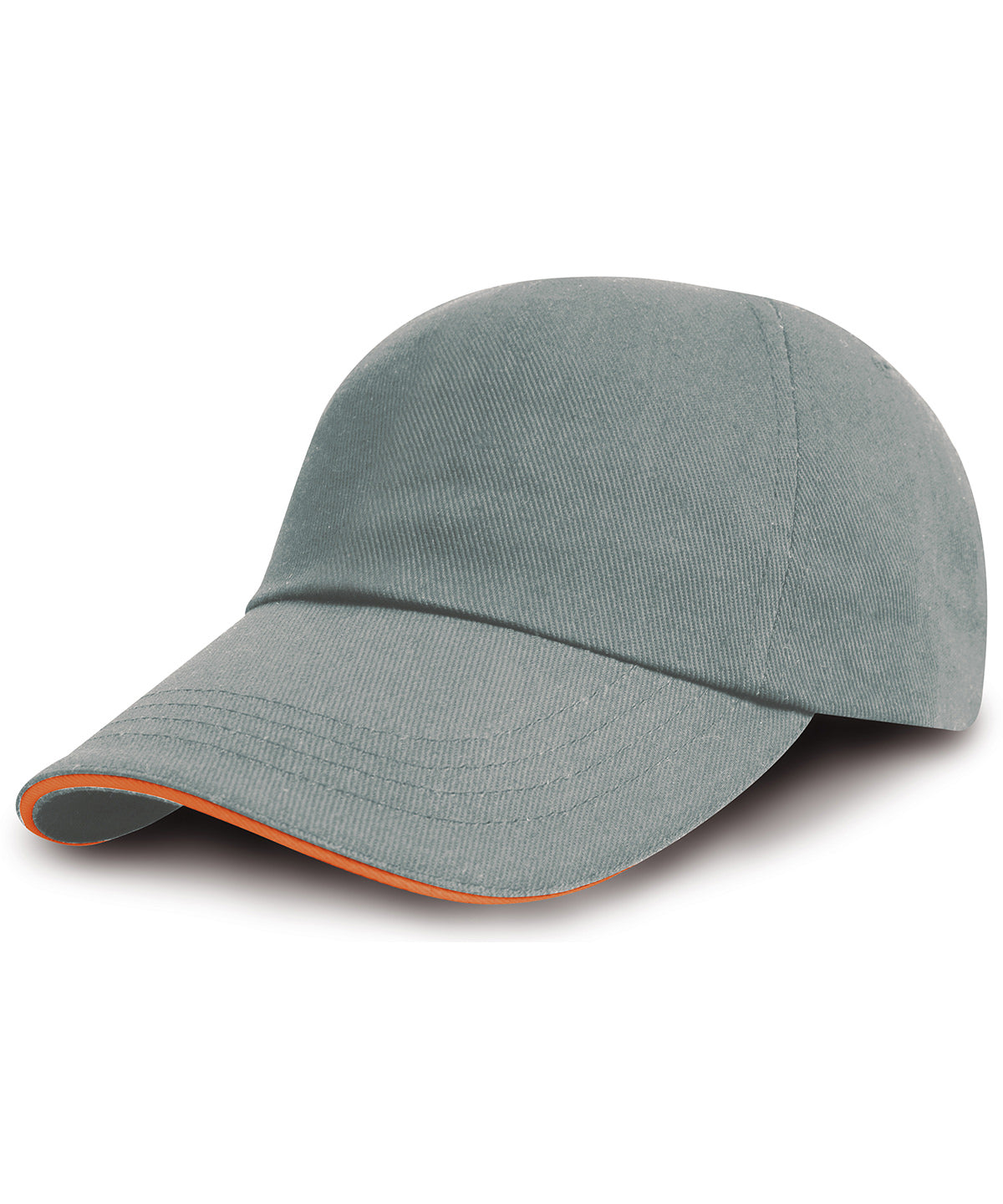 Heavy Brushed Cotton Embroiderers Cap with Contrasting Peak