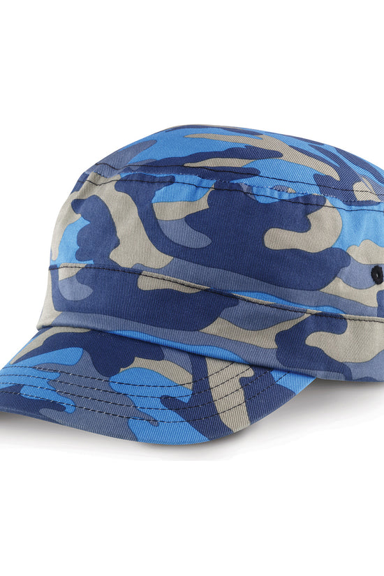 Urban Camo Cap with PreCurved Peak and Antique Brass Buckle