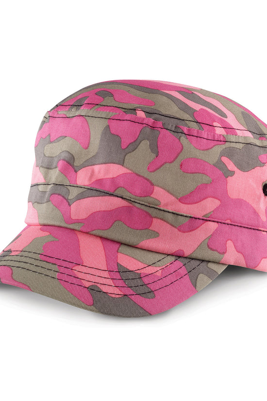 Urban Camo Cap with PreCurved Peak and Antique Brass Buckle