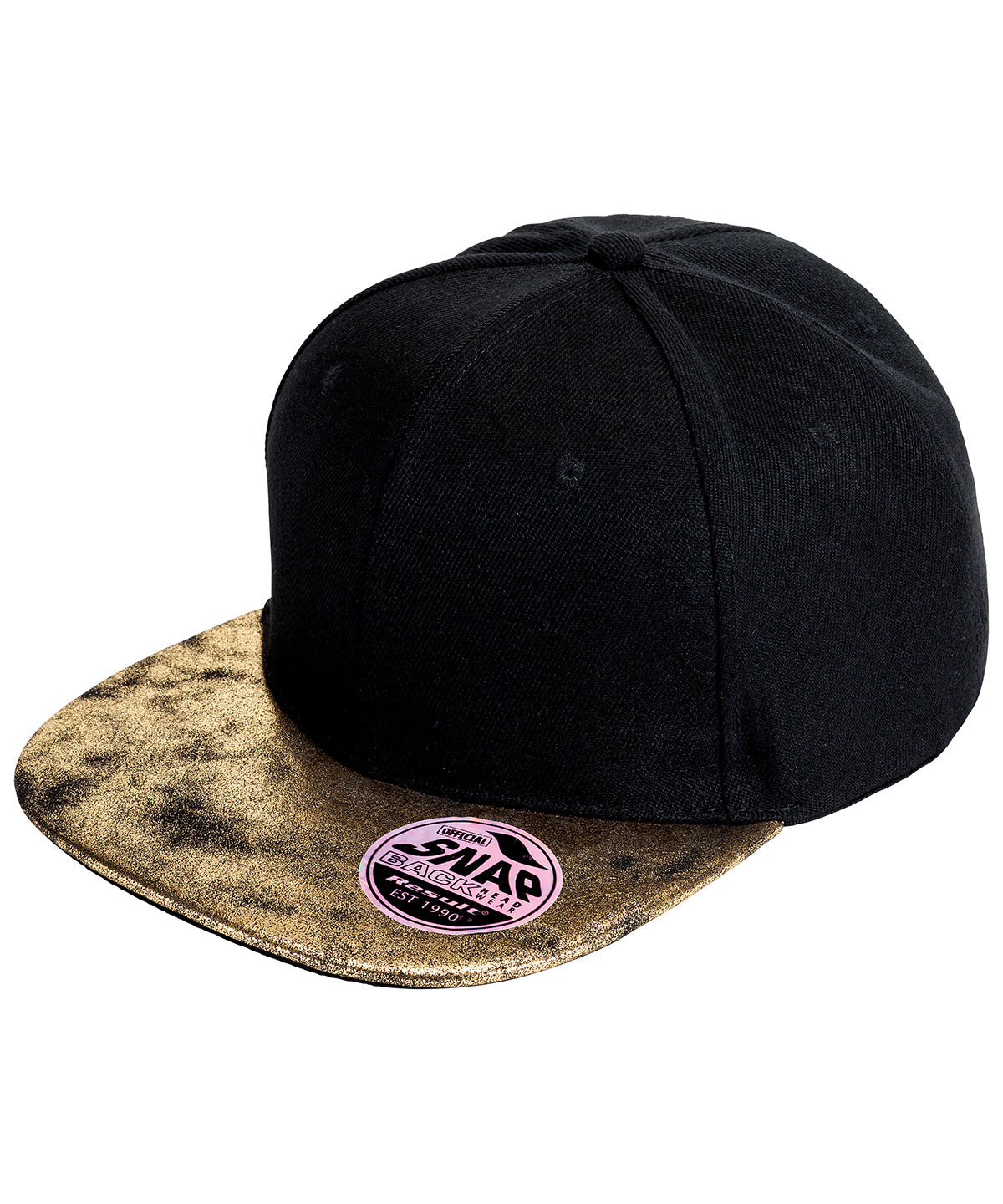 Bronx Glitter Flat Peak Snapback Cap Unisex Adult Headwear
