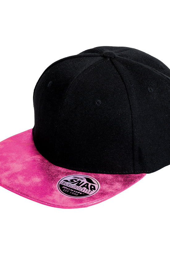 Bronx Glitter Flat Peak Snapback Cap Unisex Adult Headwear