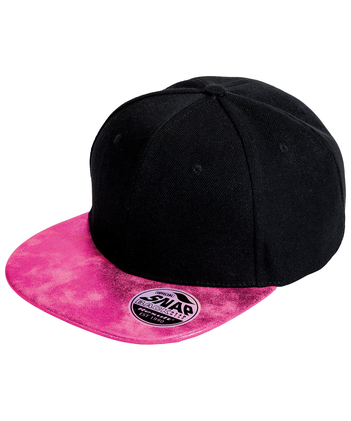 Bronx Glitter Flat Peak Snapback Cap Unisex Adult Headwear