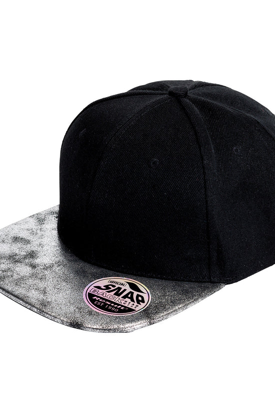 Bronx Glitter Flat Peak Snapback Cap Unisex Adult Headwear