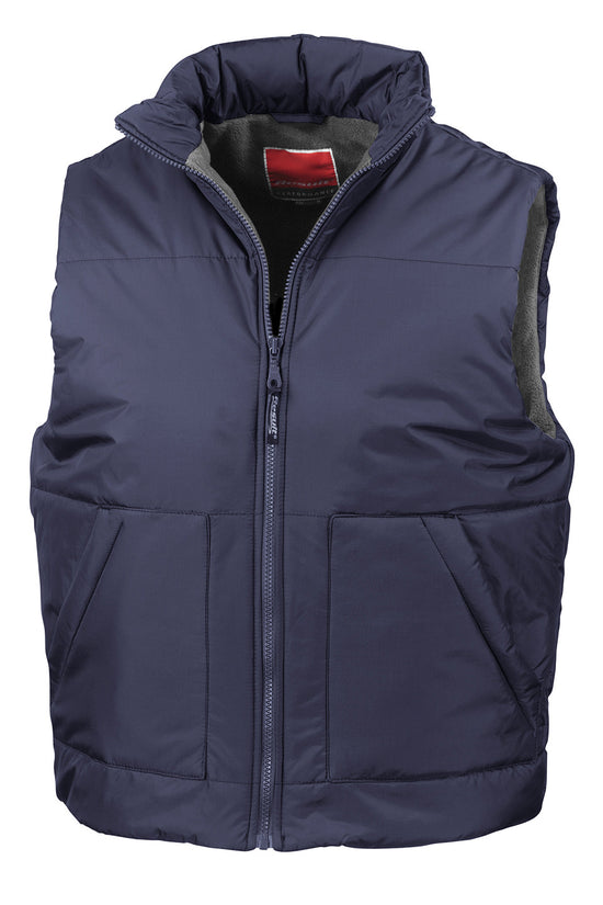 Mens Fleecelined Bodywarmer with Deep Armholes