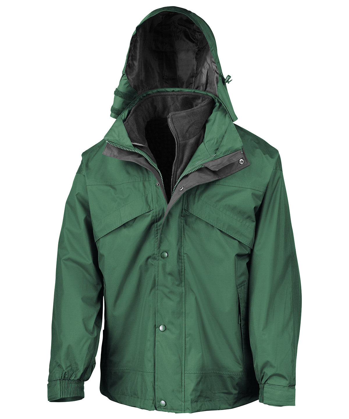 3in1 Zip and Clip Jacket for Men Plus Sizes